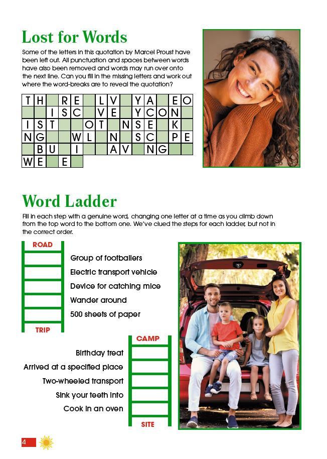 Fun in the Sun Puzzles